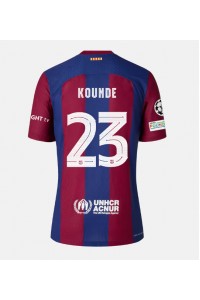 Fotbalové Dres Barcelona Jules Kounde #23 Domácí Oblečení 2023-24 Krátký Rukáv